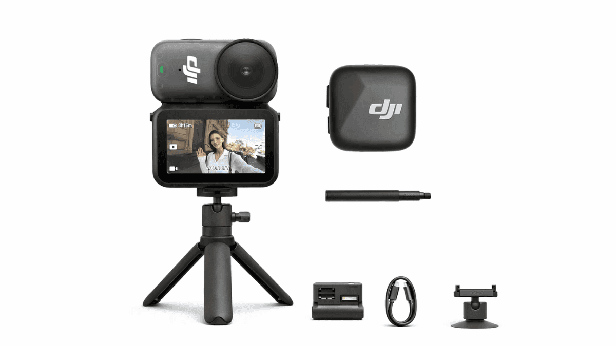DJI OSMO Nano Vlog Kit with touchscreen Vision Dock display