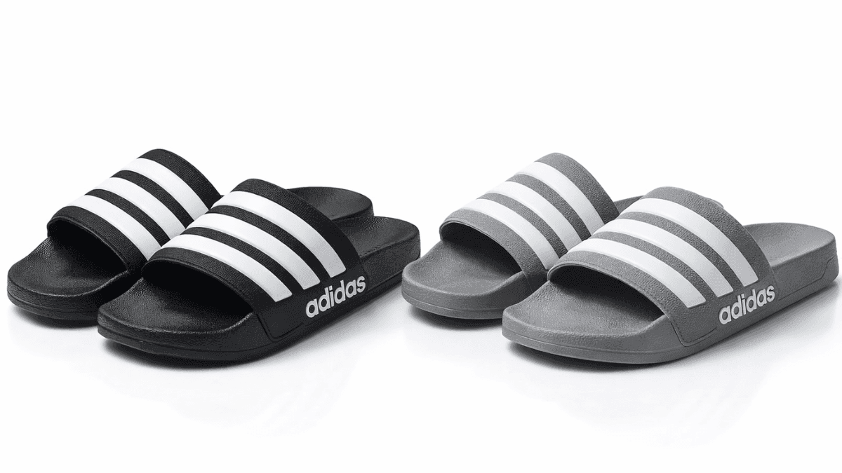 Minimalist adidas Unisex-Adult Adilette Shower slides for gym locker room and pool use