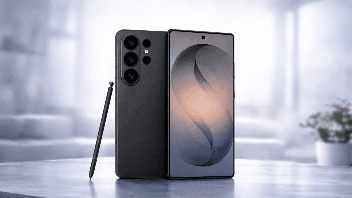 Samsung Galaxy S26 Ultra with 200MP camera system and 6.9-inch AMOLED display