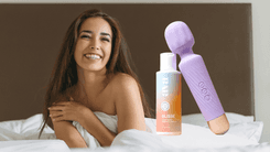 Ava Vibrator in blush pink medical-grade silicone with curved ergonomic design on white background