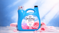 Large Downy Liquid Fabric Softener container with measuring cap