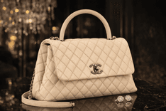Chanel Coco Top Handle Bag Quilted Caviar small size everyday luxury bag